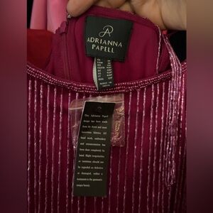 Beaded fringe short dress. NWT perfect condition. Size 9 pink